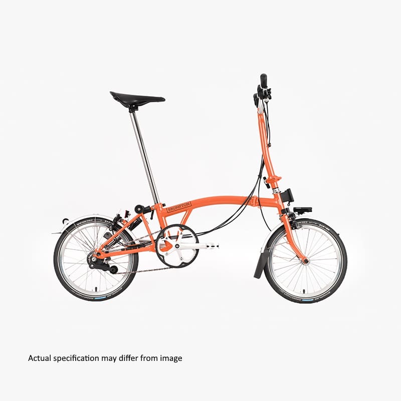 Brompton C Line High Bar 6-Speed, Fire Coral